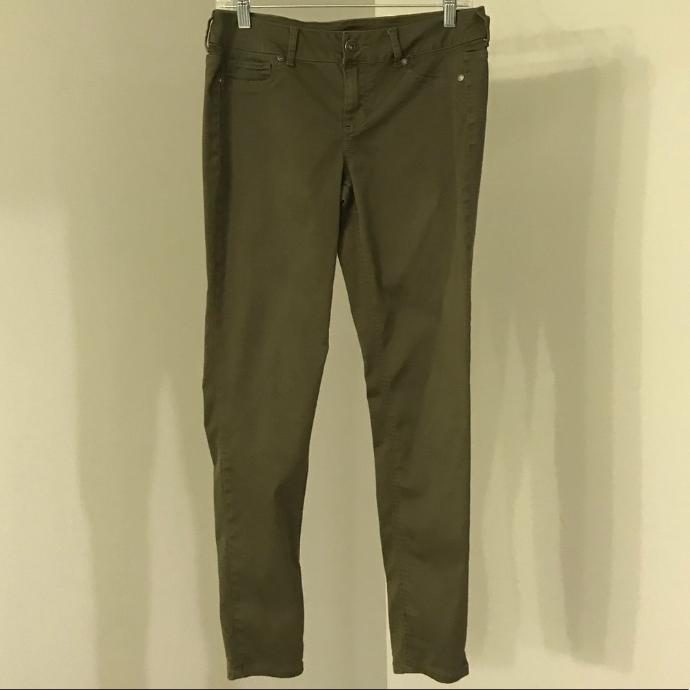 Maurices Army Green Skinny Jeans/Jeggings
